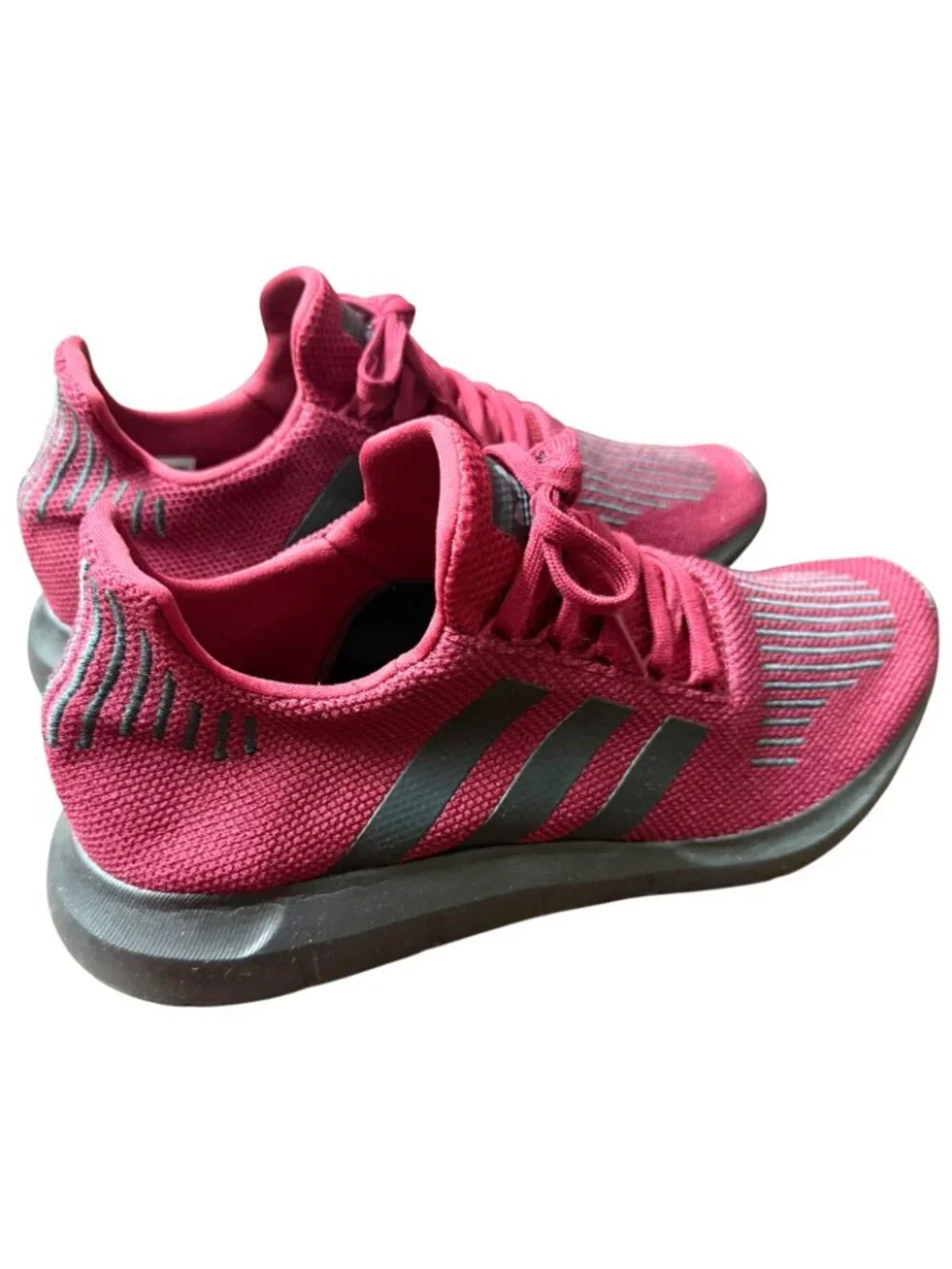 Adidas Maroon & Black Striped Athletic Sneakers Men's Size 12